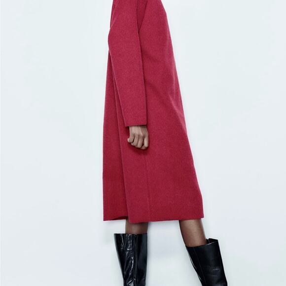 ZARA SOFT MIDI DRESS - Picture 4 of 9